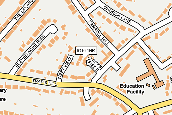 IG10 1NR map - OS OpenMap – Local (Ordnance Survey)