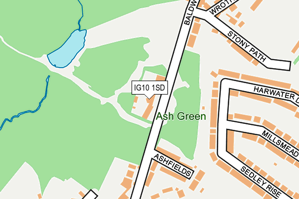 IG10 1SD map - OS OpenMap – Local (Ordnance Survey)
