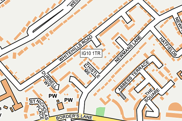 IG10 1TR map - OS OpenMap – Local (Ordnance Survey)
