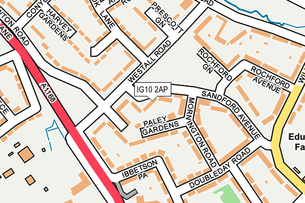 IG10 2AP map - OS OpenMap – Local (Ordnance Survey)