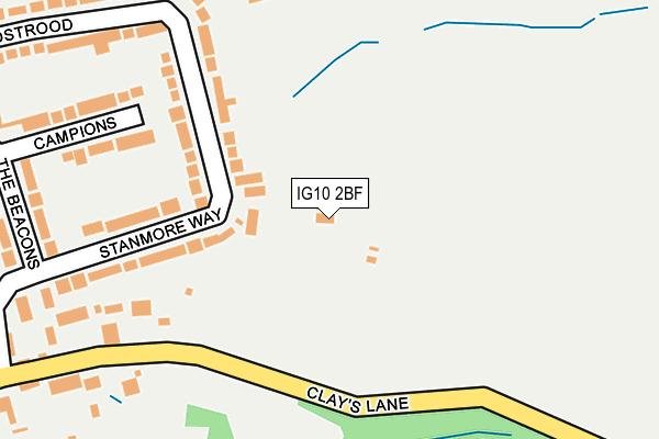 IG10 2BF map - OS OpenMap – Local (Ordnance Survey)