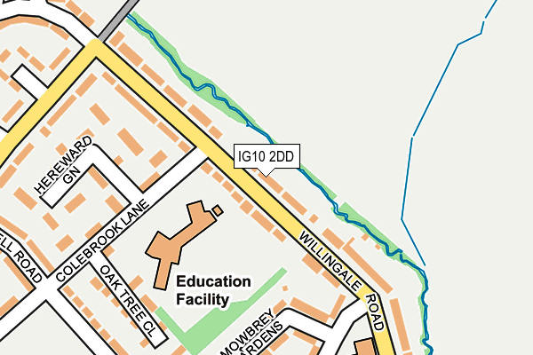 IG10 2DD map - OS OpenMap – Local (Ordnance Survey)