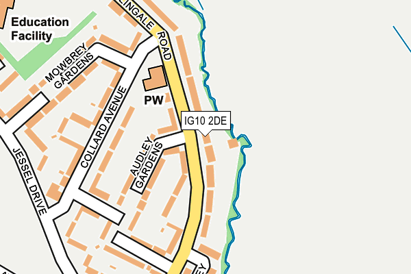 IG10 2DE map - OS OpenMap – Local (Ordnance Survey)