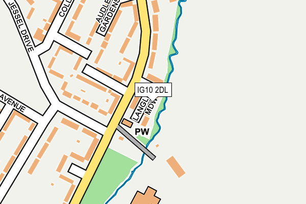 IG10 2DL map - OS OpenMap – Local (Ordnance Survey)