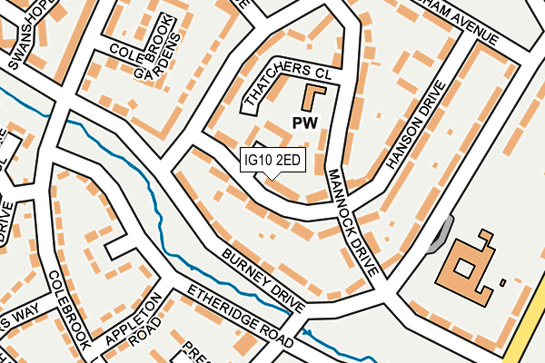 IG10 2ED map - OS OpenMap – Local (Ordnance Survey)