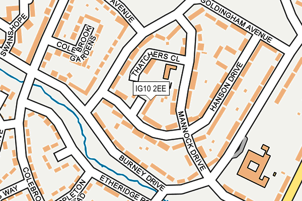 IG10 2EE map - OS OpenMap – Local (Ordnance Survey)
