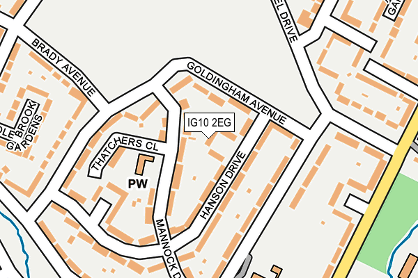 IG10 2EG map - OS OpenMap – Local (Ordnance Survey)