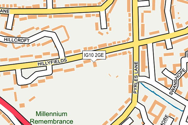 IG10 2GE map - OS OpenMap – Local (Ordnance Survey)