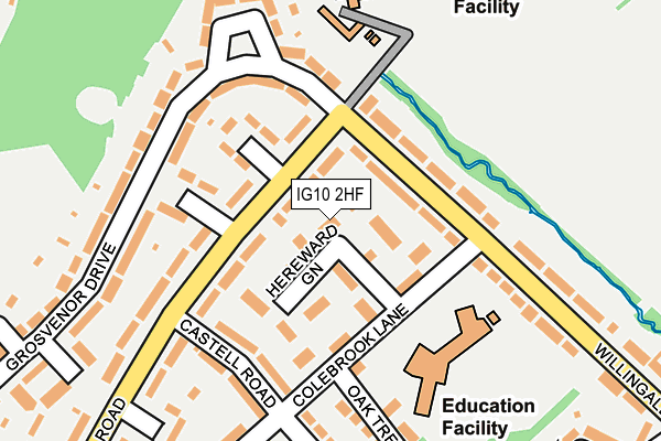 IG10 2HF map - OS OpenMap – Local (Ordnance Survey)