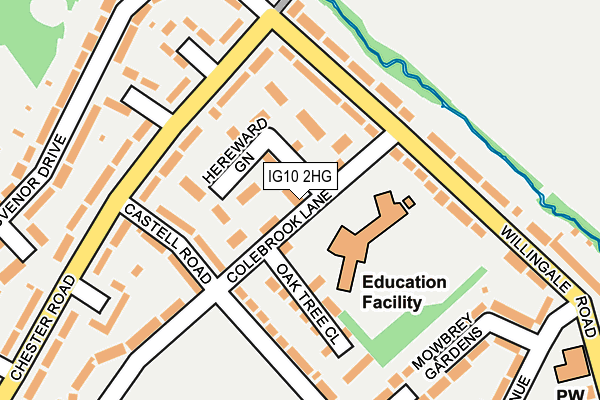 IG10 2HG map - OS OpenMap – Local (Ordnance Survey)