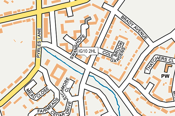 IG10 2HL map - OS OpenMap – Local (Ordnance Survey)