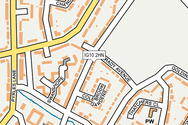 IG10 2HN map - OS OpenMap – Local (Ordnance Survey)