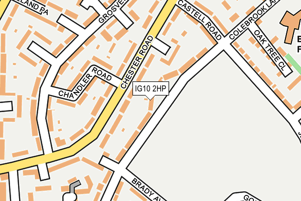IG10 2HP map - OS OpenMap – Local (Ordnance Survey)