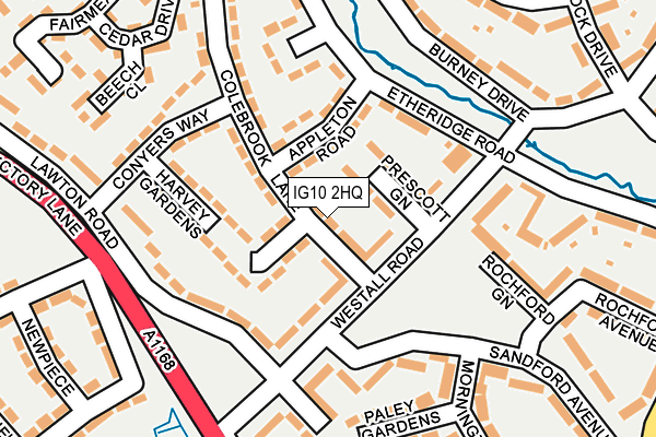 IG10 2HQ map - OS OpenMap – Local (Ordnance Survey)