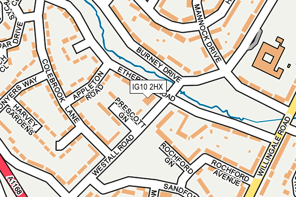 IG10 2HX map - OS OpenMap – Local (Ordnance Survey)