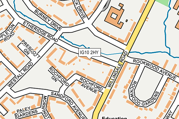 IG10 2HY map - OS OpenMap – Local (Ordnance Survey)