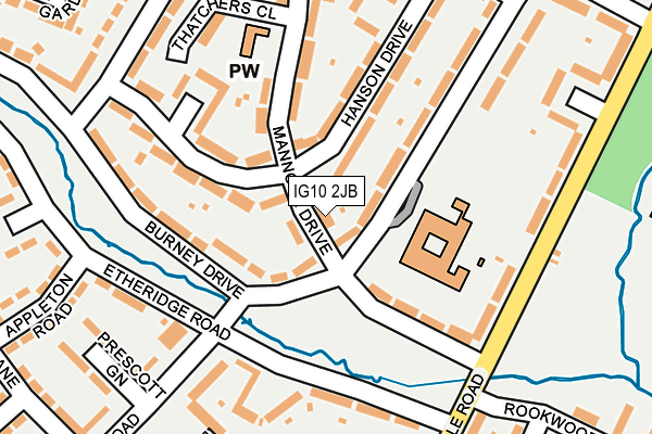 IG10 2JB map - OS OpenMap – Local (Ordnance Survey)