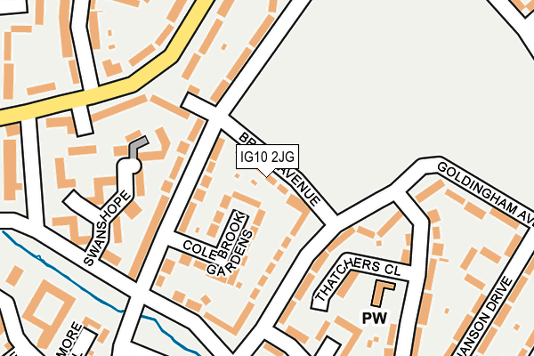 IG10 2JG map - OS OpenMap – Local (Ordnance Survey)