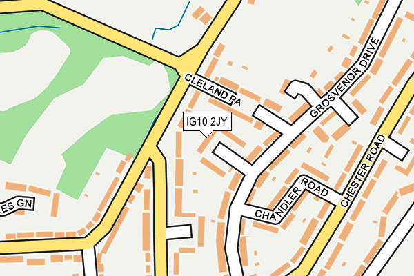 IG10 2JY map - OS OpenMap – Local (Ordnance Survey)