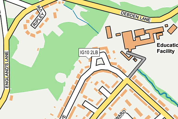 IG10 2LB map - OS OpenMap – Local (Ordnance Survey)
