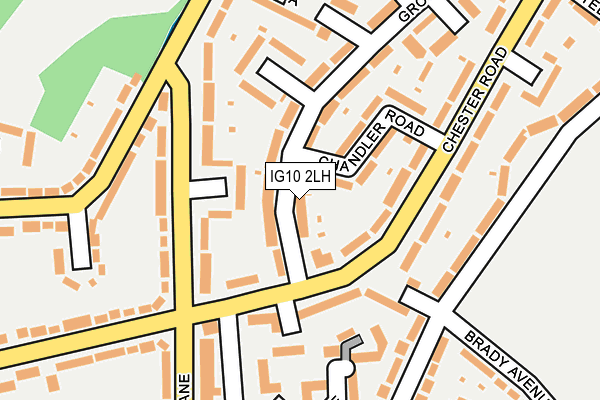 IG10 2LH map - OS OpenMap – Local (Ordnance Survey)
