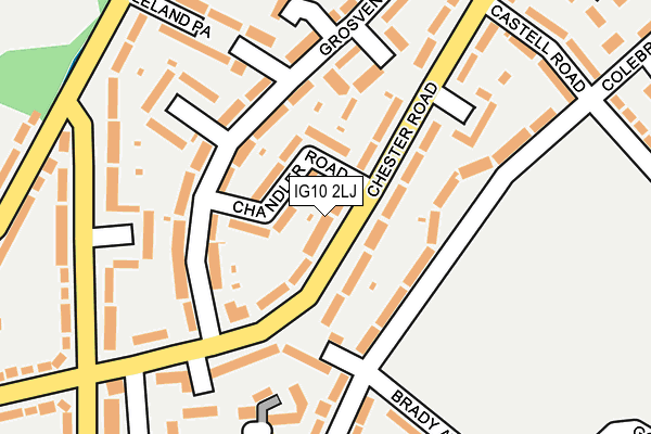 IG10 2LJ map - OS OpenMap – Local (Ordnance Survey)