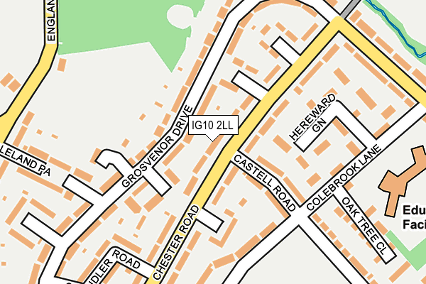IG10 2LL map - OS OpenMap – Local (Ordnance Survey)