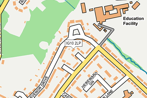 IG10 2LP map - OS OpenMap – Local (Ordnance Survey)