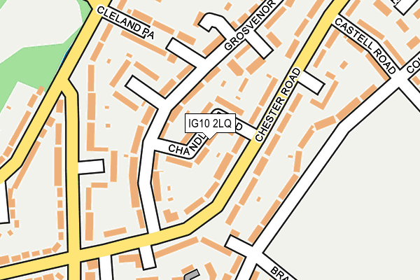 IG10 2LQ map - OS OpenMap – Local (Ordnance Survey)