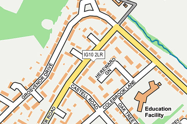 IG10 2LR map - OS OpenMap – Local (Ordnance Survey)