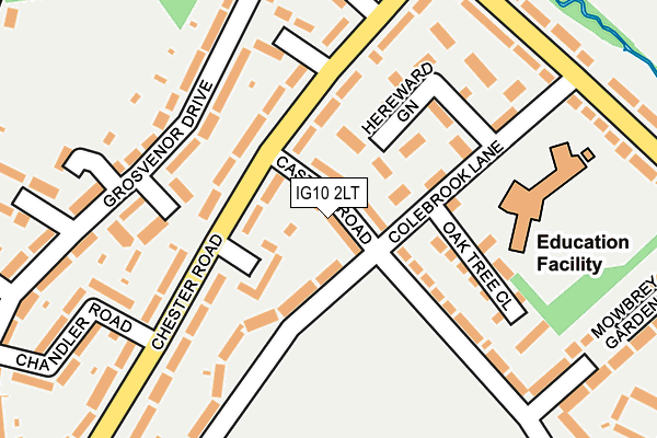 IG10 2LT map - OS OpenMap – Local (Ordnance Survey)