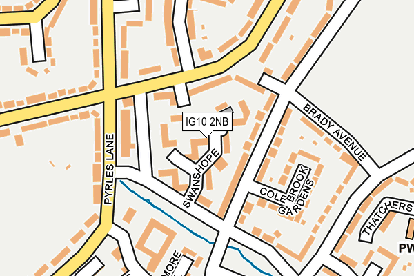 IG10 2NB map - OS OpenMap – Local (Ordnance Survey)