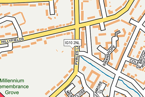 IG10 2NL map - OS OpenMap – Local (Ordnance Survey)