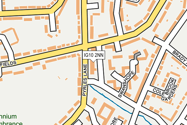 IG10 2NN map - OS OpenMap – Local (Ordnance Survey)