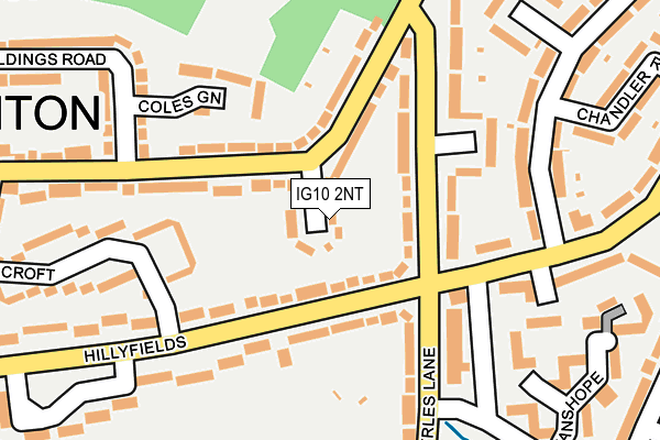 IG10 2NT map - OS OpenMap – Local (Ordnance Survey)