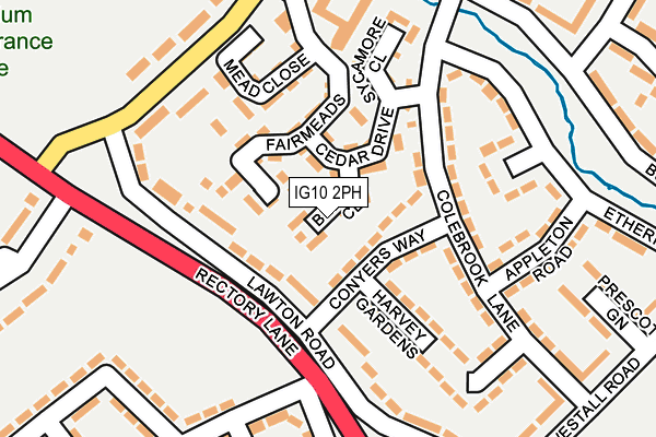 IG10 2PH map - OS OpenMap – Local (Ordnance Survey)