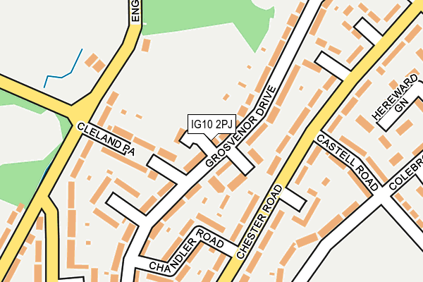 IG10 2PJ map - OS OpenMap – Local (Ordnance Survey)