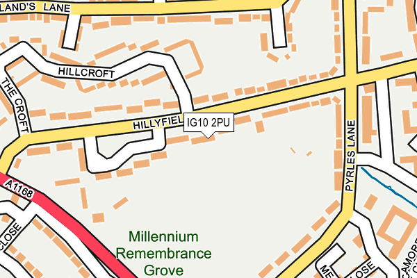 IG10 2PU map - OS OpenMap – Local (Ordnance Survey)