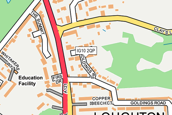 IG10 2QP map - OS OpenMap – Local (Ordnance Survey)