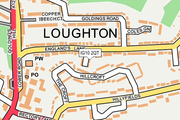 IG10 2QT map - OS OpenMap – Local (Ordnance Survey)