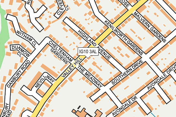IG10 3AL map - OS OpenMap – Local (Ordnance Survey)