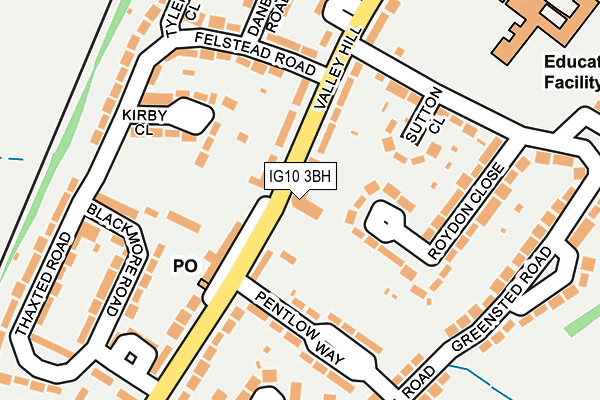 IG10 3BH map - OS OpenMap – Local (Ordnance Survey)