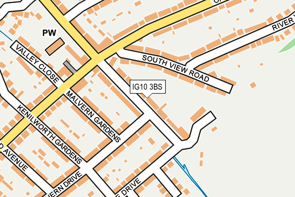 IG10 3BS map - OS OpenMap – Local (Ordnance Survey)