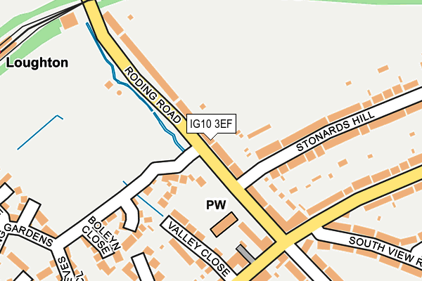 IG10 3EF map - OS OpenMap – Local (Ordnance Survey)