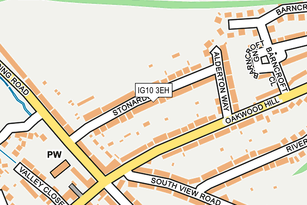 IG10 3EH map - OS OpenMap – Local (Ordnance Survey)