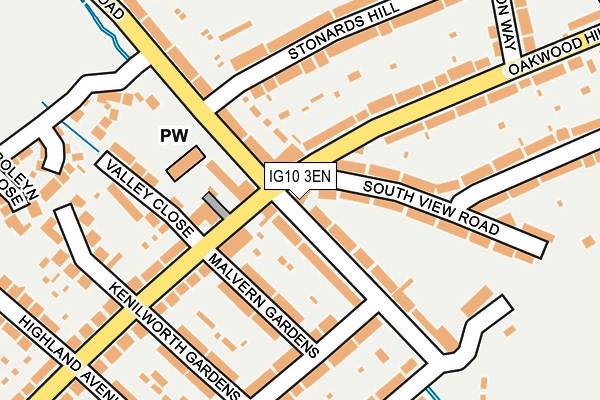 IG10 3EN map - OS OpenMap – Local (Ordnance Survey)