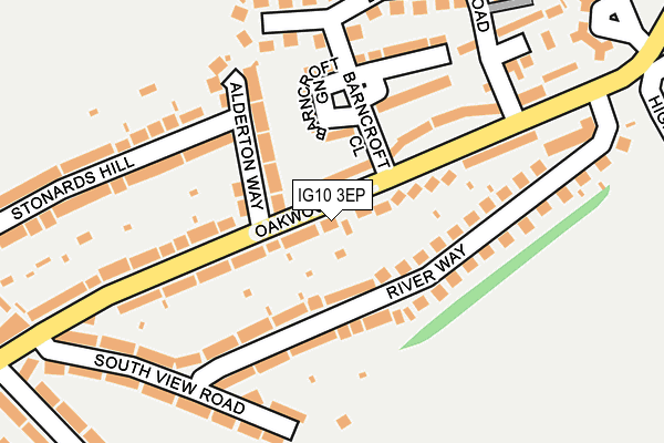 IG10 3EP map - OS OpenMap – Local (Ordnance Survey)