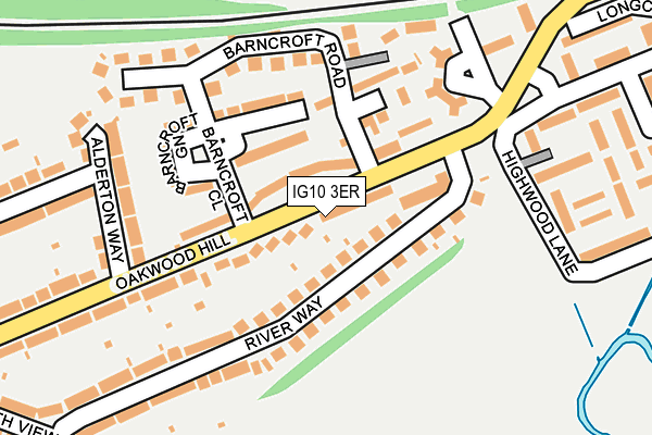 IG10 3ER map - OS OpenMap – Local (Ordnance Survey)