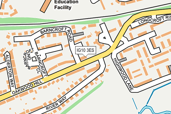 IG10 3ES map - OS OpenMap – Local (Ordnance Survey)
