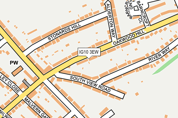 IG10 3EW map - OS OpenMap – Local (Ordnance Survey)